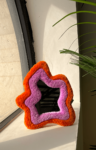 trendy tufted mirror
