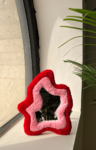 trendy tufted mirror